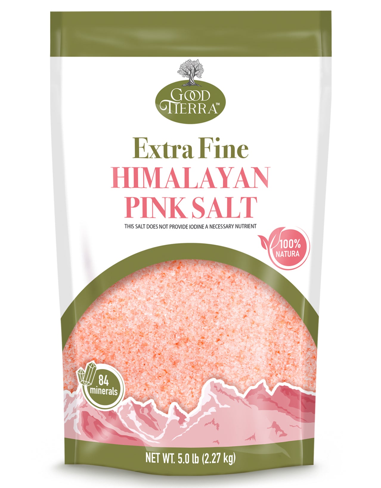Himalayan pink salt (Extra Fine) - Bag | 5 LB