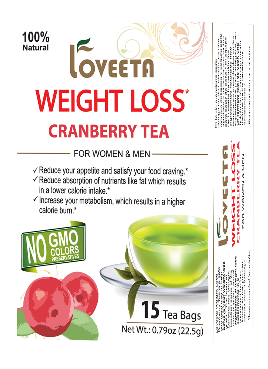 Loveeta Wellness Weight Loss Tea Cranberry