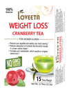 Loveeta Wellness Weight Loss Tea Cranberry