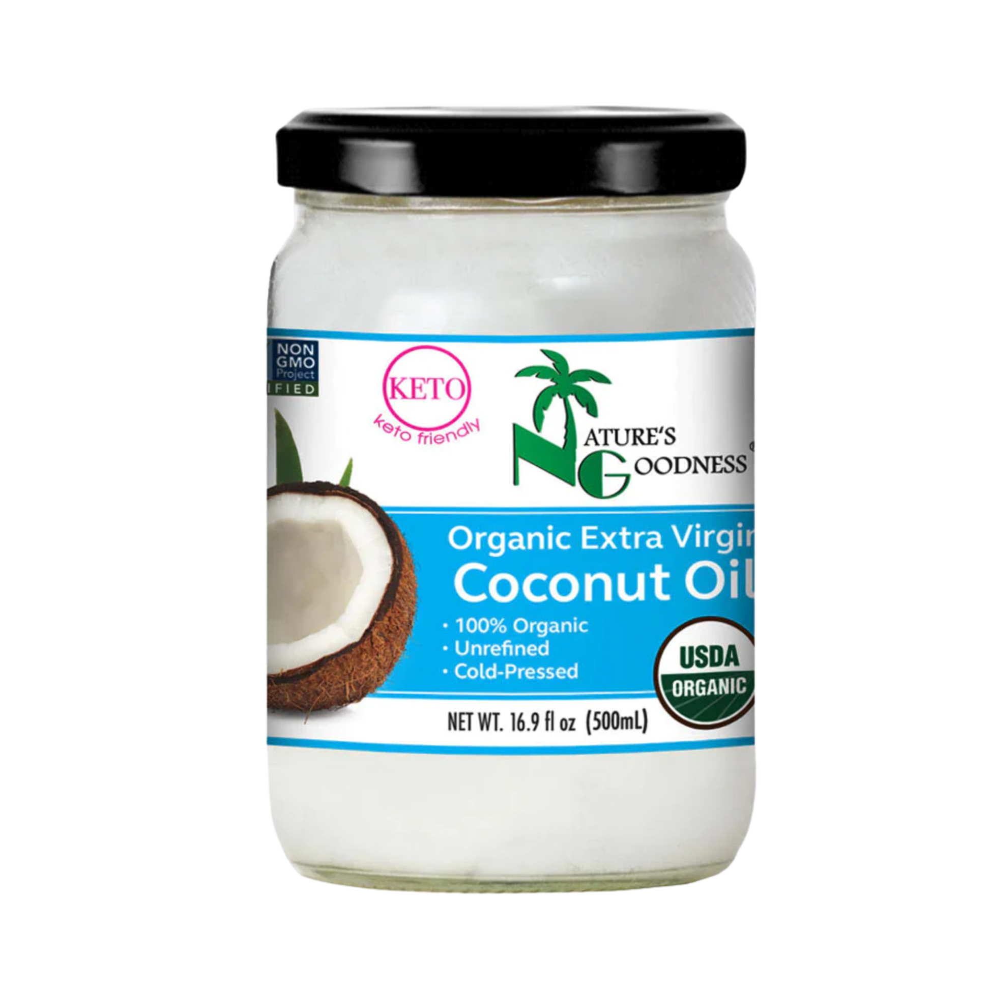 ORGANIC COCONUT OIL -16.9 OZ/500 ML