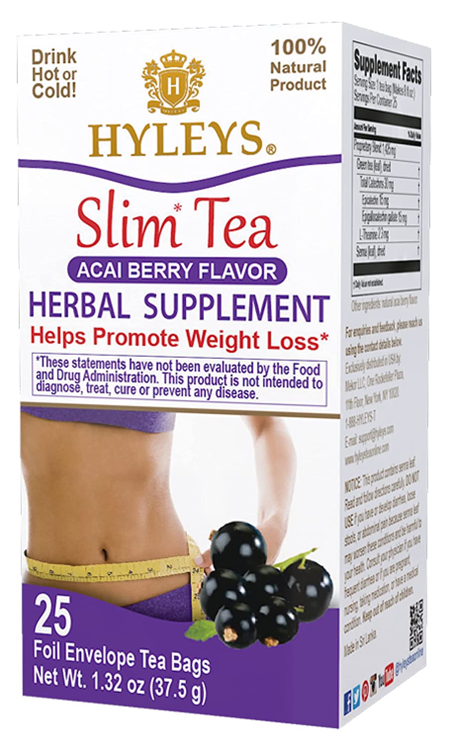 Slim Tea Acai Berry Flavor