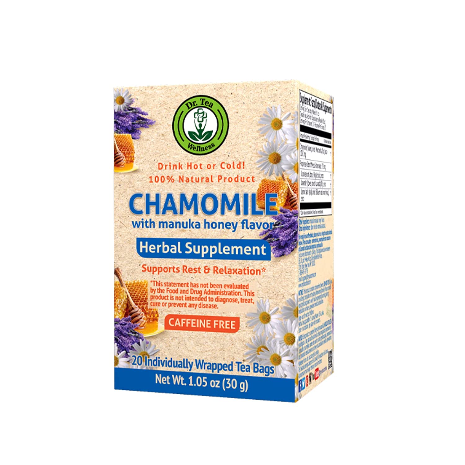 Chamomile Herbal Tea with Honey Flavor