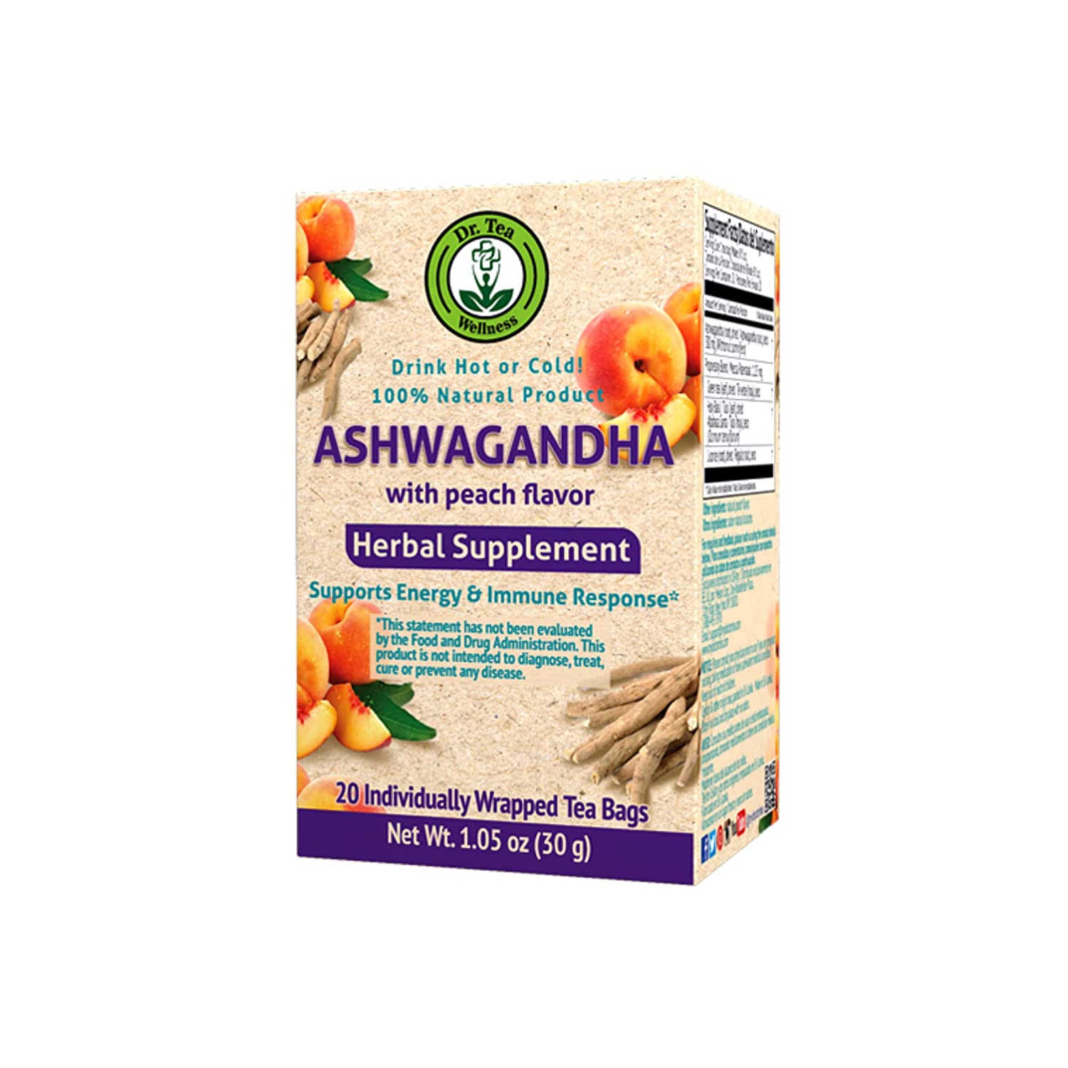 Ashwagandha Tea with Peach Flavor