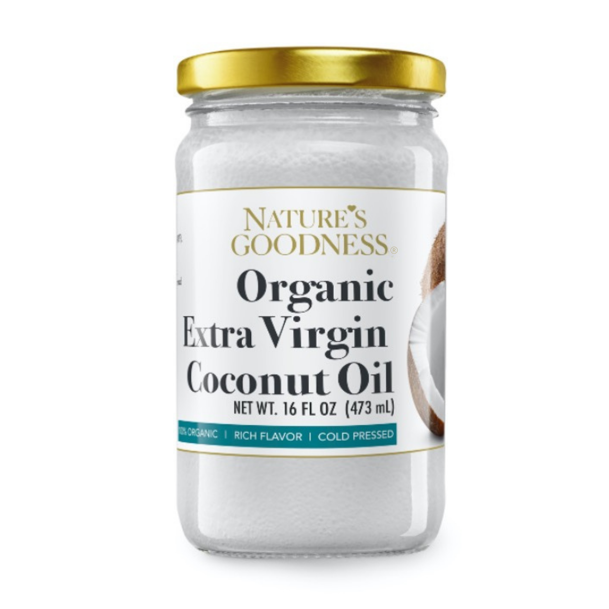 ORGANIC COCONUT OIL <br> 16 OZ (473 ML) <br>
