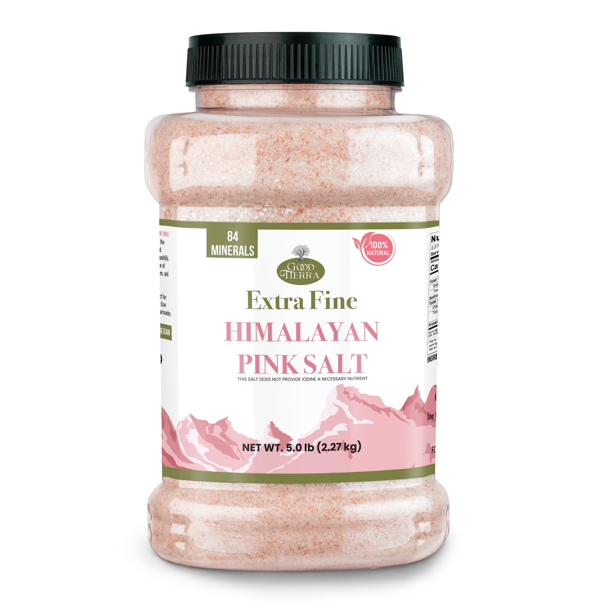 Himalayan pink salt (Extra Fine) - Jar | 5 LB
