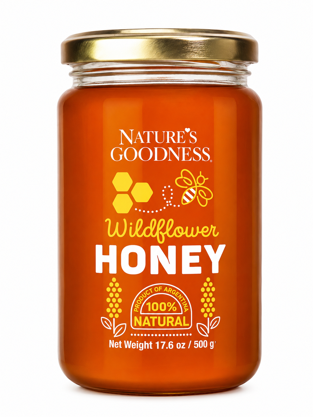 GOLDEN WILDFLOWER HONEY – 17.6 oz.