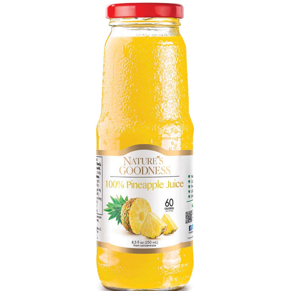8.5 oz Pineapple Juice No Additive Sugars Nature's Goodness